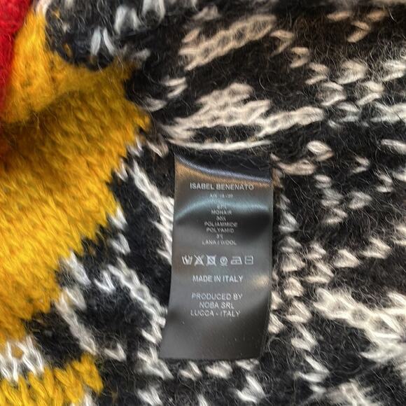ISABEL BENENATO Distressed Cardigan Multicolor Medium - Picture 10 of 12